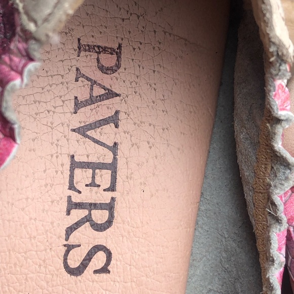 Paver Womens Pink Purple Sneak Skin Printed ballet slip on shoes Size 38/7US - Picture 10 of 13